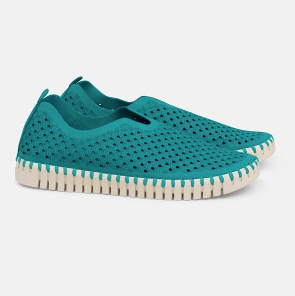 Ilse Jacobsen Tulip 139 Slip-On Shoes in Sea Green Size 37 (7 US)